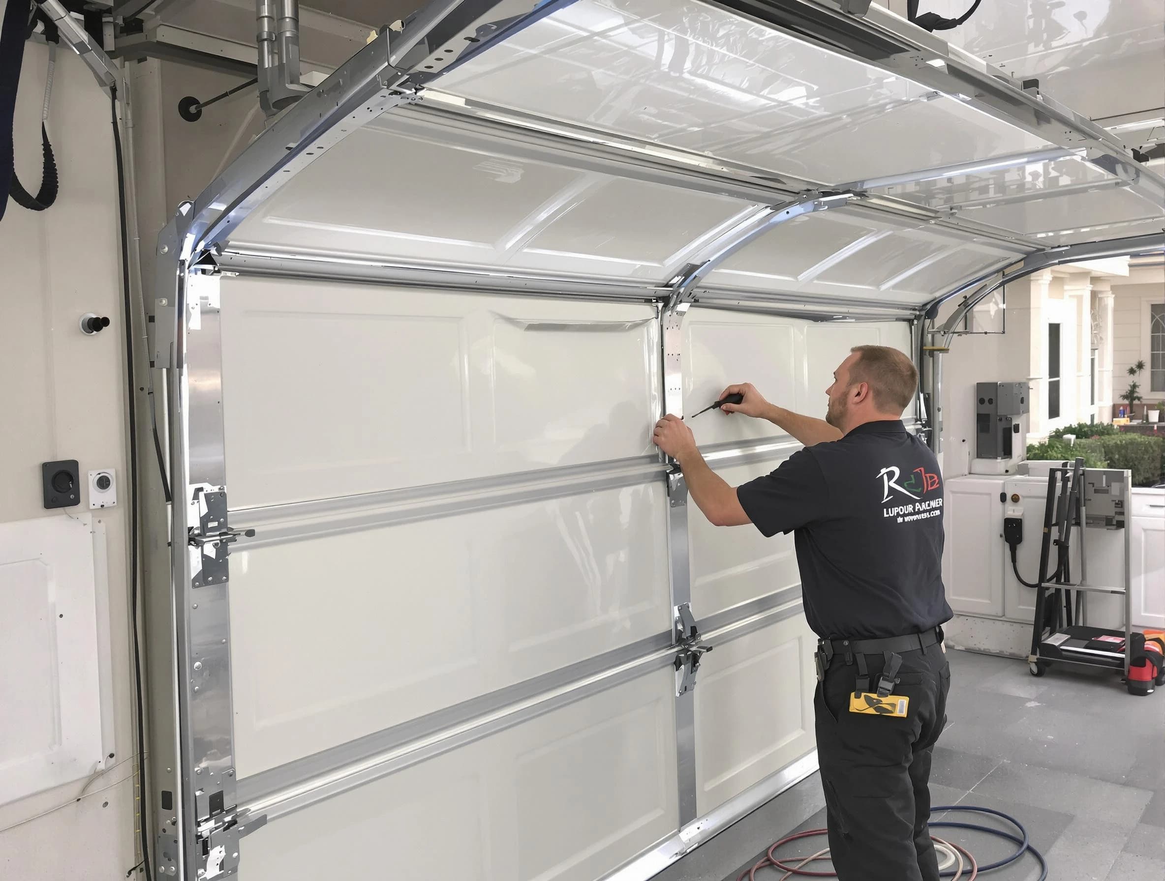 Lake of the Woods Garage Door Repair professional performing panel repair in Lake of the Woods