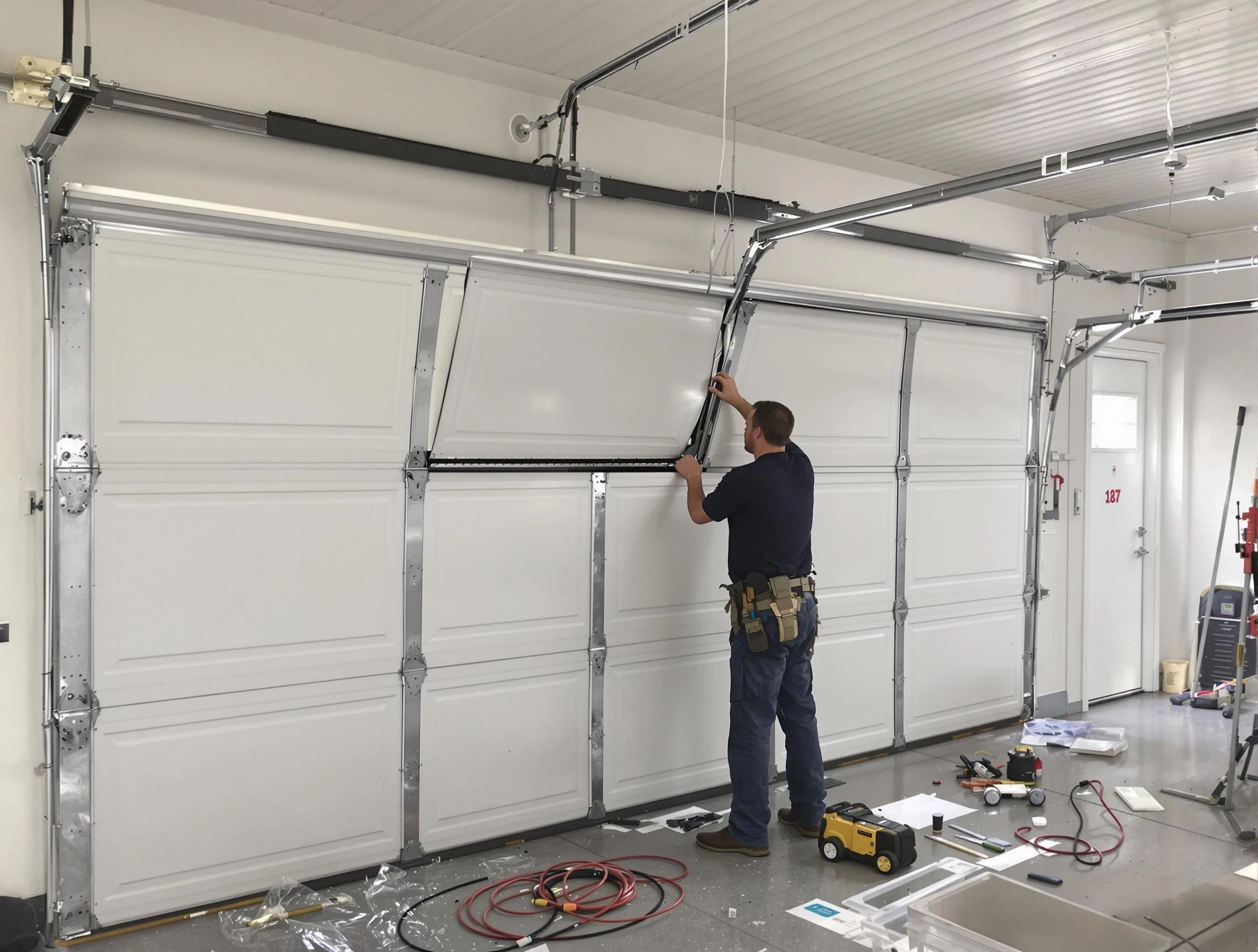 Garage Door Section Replacement in Lake of the Woods