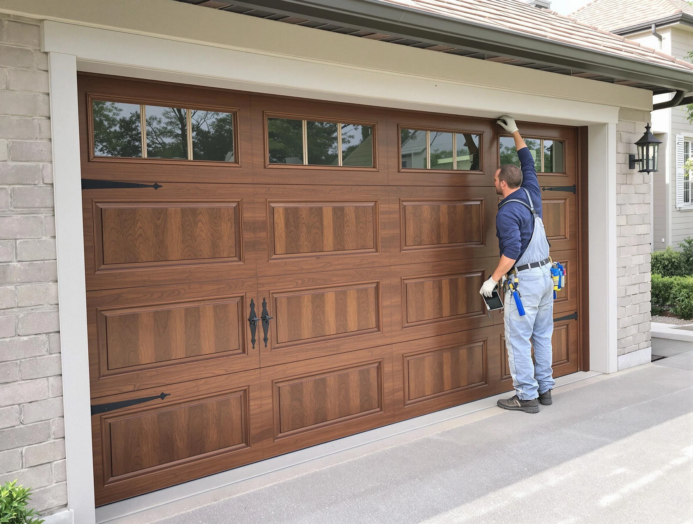 Custom garage door showcase by Lake of the Woods Garage Door Repair in Lake of the Woods